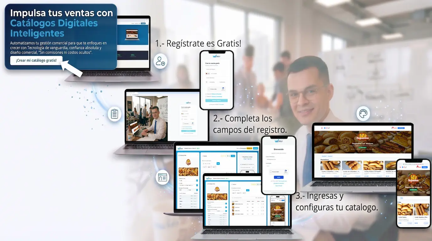 Proceso de registro y configuración del catálogo